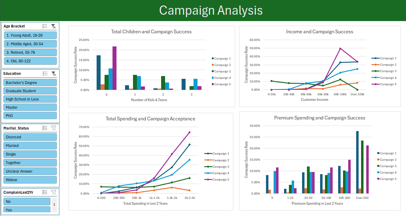 Picture of Excel Dashboard